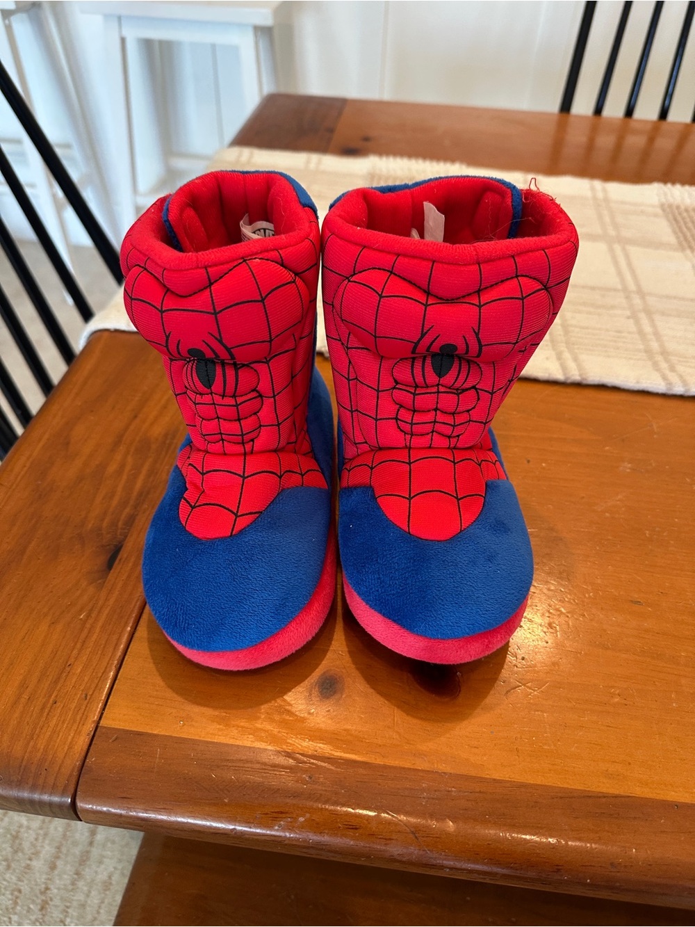 Marvel Spider-Man Red and Blue Kids Slipper Boots